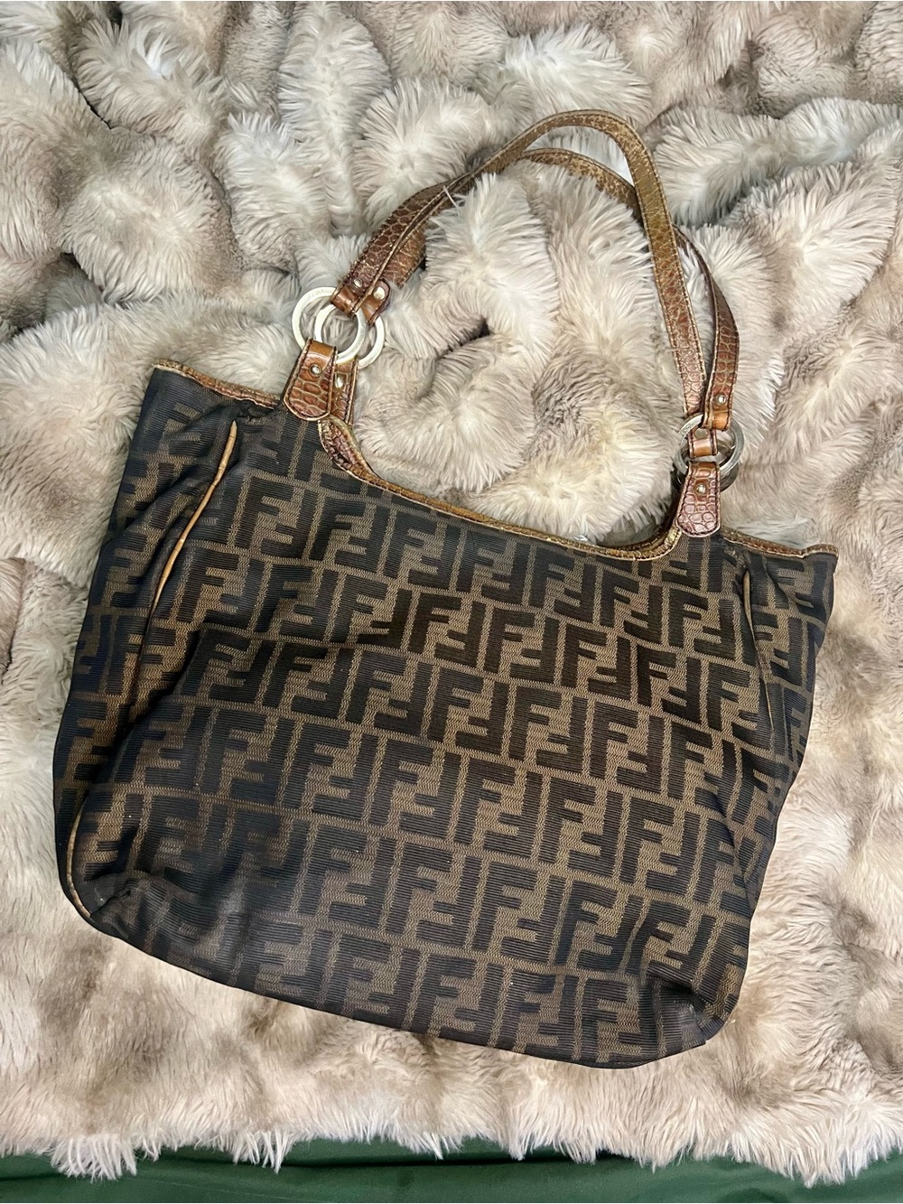 Fendi Zucca Chef Tote Bag (MSRP $2,000)